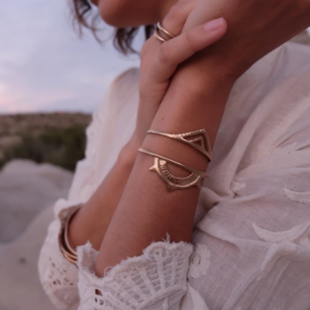 Sunkeeper + Pyramids Cuff Set from Catori Life